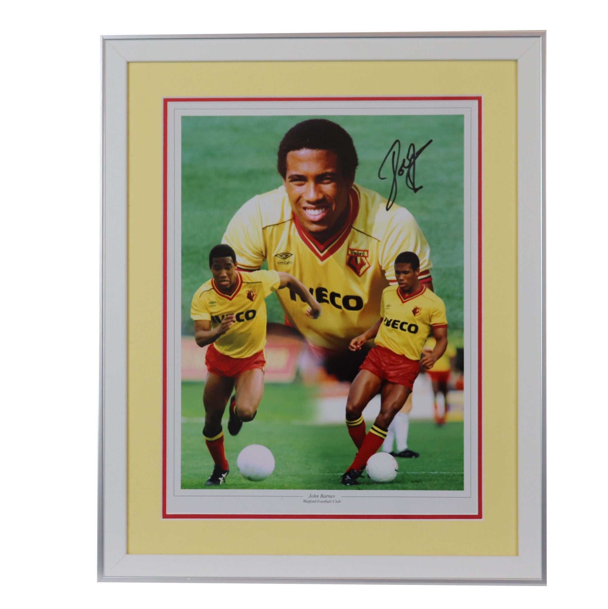 John Barnes Watford signed photo - Memorabilia Framers Shop
